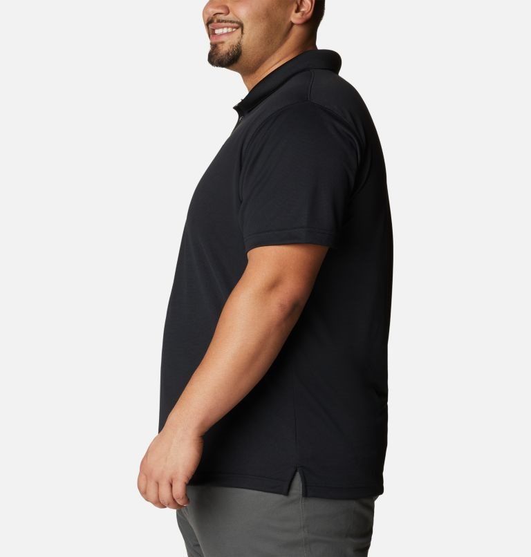 Men's Columbia Utilizer Polo Shirts Black | Plus Size CA-RLC13